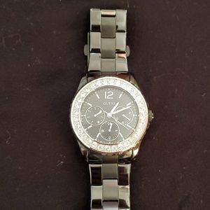 Guess Watch - black ceramic with crystals
